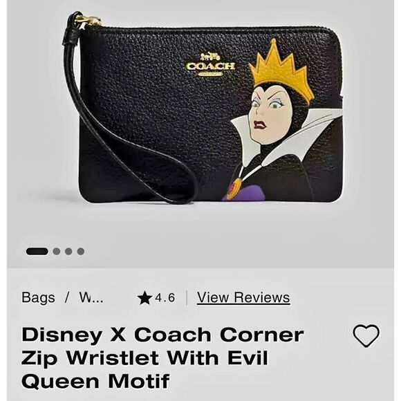 NEW WITH TAGS COACH DISNEY EVIL QUEEN MOTIF WRISTLET - Picture 3 of 4